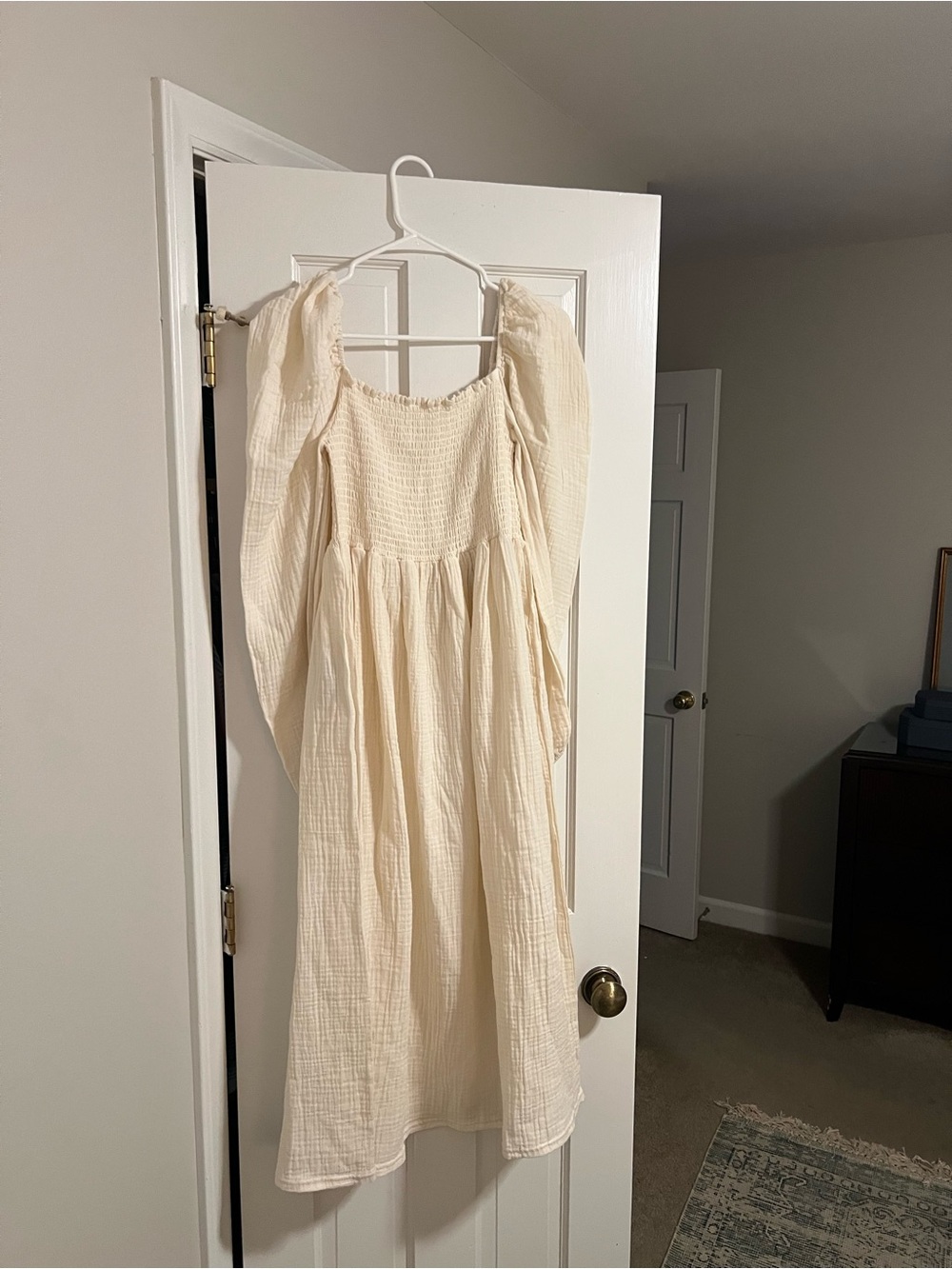 Nothing fits but- AOI maternity dress- Midi Dress in eggshell
